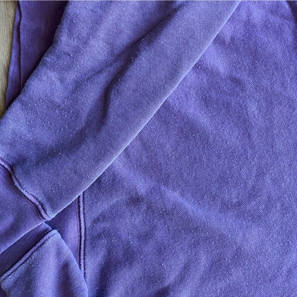 Free People FP movement Plum / Purple Crop sweatshirt with shoulder zipper XS - Picture 3 of 4